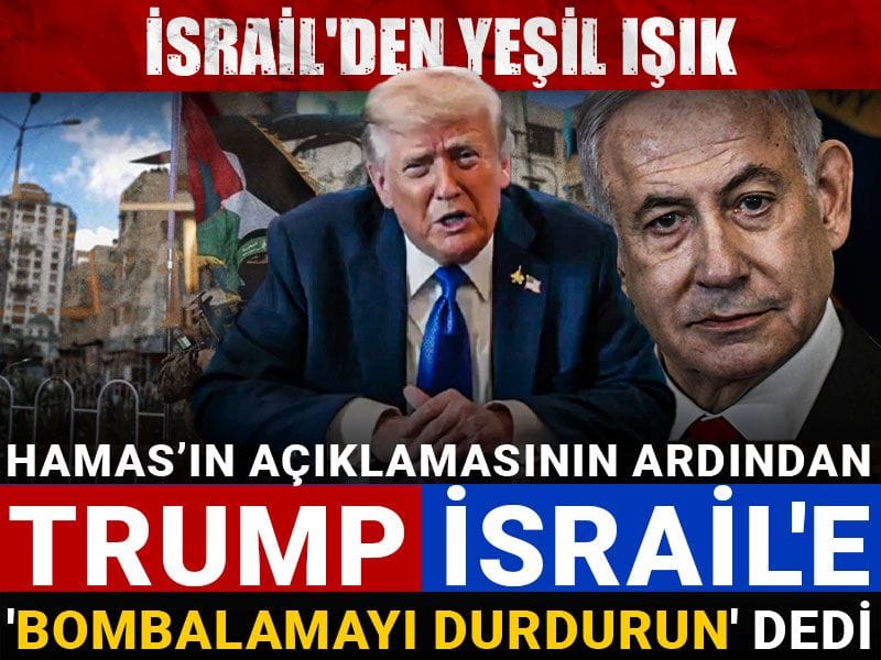 hamasin aciklamasinin ardindan trump israile bombalamayi durdurun dedi israilden yesil isik 4VYLDf4Q